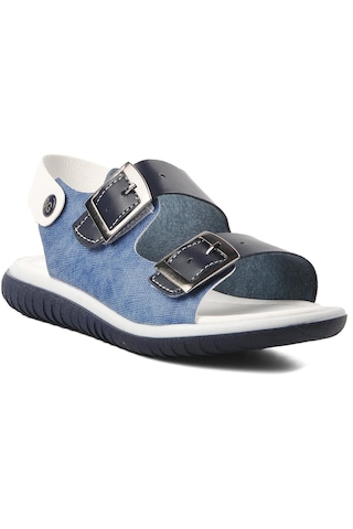 Ayakmod Şng 1530-f Lacivert-beyaz-kot Erkek Çocuk Sandalet 001