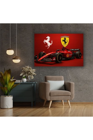 Formula 1 Motors Temalı Dekoratif Cam Tablo -23