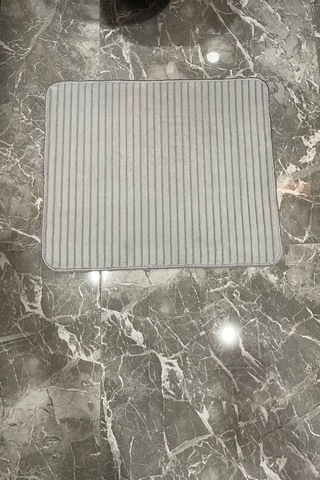 2'li Soft Touch Gri Banyo Paspası Yumuşacık gri
