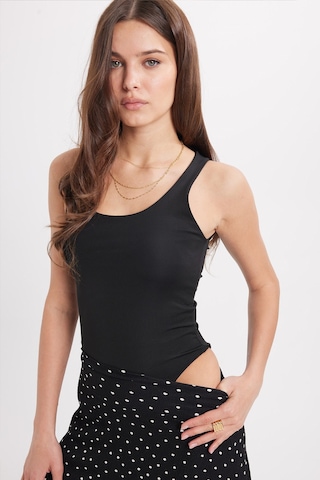 Tudors Kadın Standart Fit Normal Kesim Kolsuz Halter Yaka Siyah Crop Atlet-50961