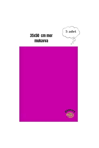 35x50 Cm Mor Renk Mukavva Kartonu 5 Adet