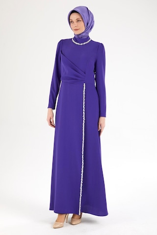 Armine Trend Taş Desenli Elbise-morcivert 25yt912 Morcivert