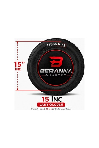 Beranna Quartet 15 İnç Jant Kapağı