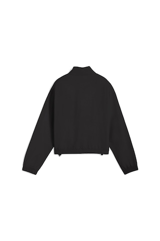 Puma Her Woven Half-zip Crew Kadın Yetişkin Sweatshirt Siyah