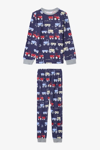 Penti Koyu İndigo Erkek Çocuk Araba Desenli Pijama Takımı