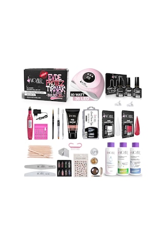Protez Tırnak Seti & Kalıcı Oje & Nail Art Seti Poly Jel