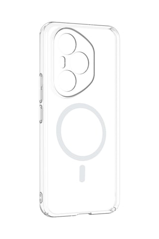 Vendas Honor 400 Pro Kamera Korumalı M-safe Şarj Özellikli Şeffaf Zore London Sert Pc Kapak + Cam Ekran Koruyucu Şeffaf