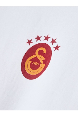 Gsstore Galatasaray Erkek T-shirt E261081 Beyaz - Kırmızı - Sarı