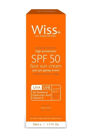 Wiss+ Plus Yüz için Güneş Kremi Spf 50 50 ML