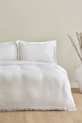 Karaca Home Minel Çift Kişilik Pike Yatak Örtüsü Seti Offwhite 200.22.04.0300 Beyaz