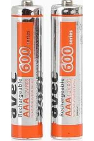 Avec 600 Mah İnce Pil 2'Li