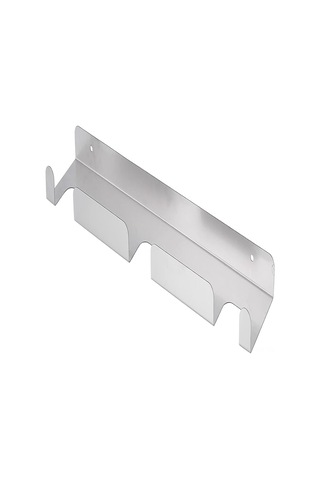 Youmex Stainless Steel Pizza Peel Stand: Sağlam Gümüş Renkli Pizza Aleti Tutucu 41.5x8.3x3 Cm Gümüş