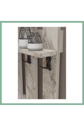 Bşkvirgo Country Duvar Askılığı Beyaz 60 Cm Bsk2026