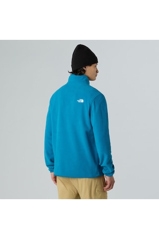 The North Face M Glacier Fleece 1/4 Zip Jacket Erkek Polar-30533 Mavi