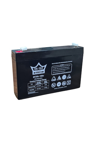 Ortec 6V 7 Ah Bakımsız Akü 2025 Üretim