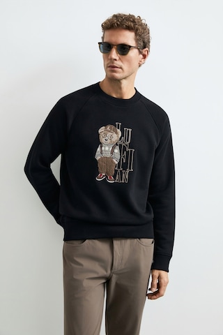 Lufian Storm Erkek Sweatshirt 112030204 Siyah