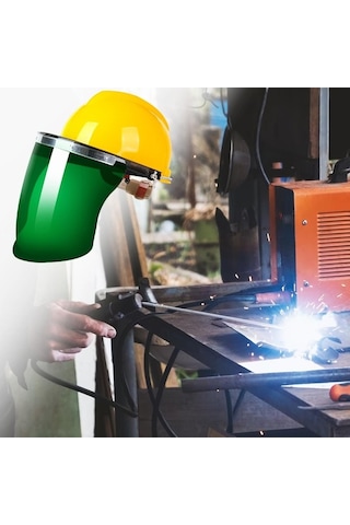 Novahub Homyl Kaynak Davlumbazları Yeni Model Pc Mercek Alüminyum Parantez Yeşil