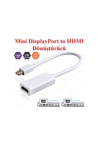 Mini Displayport (Thunderbolt) To Hdmı Dönüştürücü Kablo
