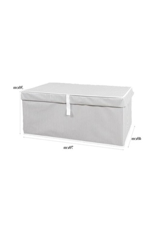 Kapaklı Sandık Tipi Organizer, Dayanıklı Ve Katlanabilir - 70x40x30 Cm