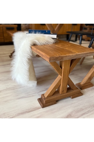 Ntconcept VitrA Masif Ahşap Ayaklı Bench