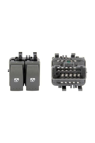 Renault Megane 2 - Sol Ön Cam Açma Düğmesi - Butonu - 8200315034 - Ema