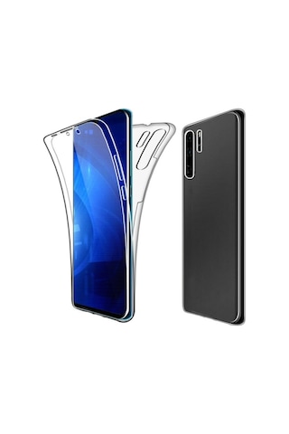Huawei P30 Pro 360 Derece Kilif Kristal Silikon Seffaf Soft Ön A 345815047