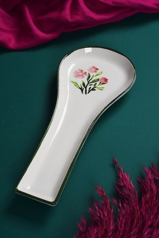 Piatti Naturali Seramik Bahar Kirli Kaşıklık Tezgah Üstü Kepçe Kaşık Altlığı