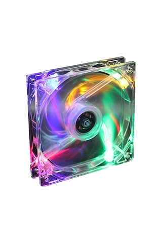 8 Cm Kasa Fanı 4 Renk Sessiz Işıklı Vidalı