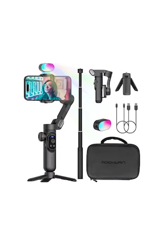 Shopytech Smart X Pro Combo 3 Eksen Akıllı Telefon Gimbal Stabilizer İos & Android