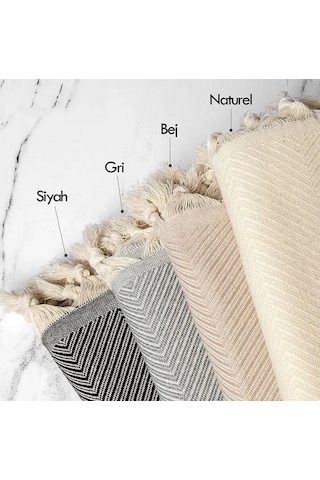 Dc Home Trendy Koltuk Şalı - Natürel - 170x230 Cm Natürel
