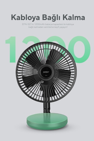 Everest Efn-521 Masaüstü Şarj Edilebilir Siyah