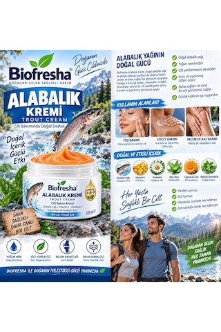 Biofresha Alabalık Teskin Bakım Acı Giderici Masaj Kremi 100 Ml