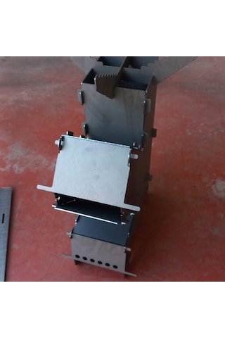 Mini Roket Soba Portatif Sırt Çantasında Taşınabilir