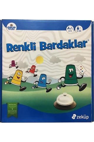 Zeküp Renkli Bardaklar Zeka Oyunu