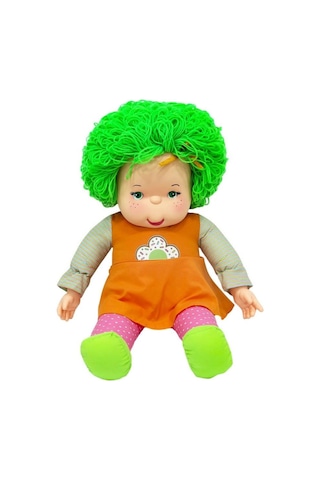 Unutulmaz Bir Hediye - 70 Cm Lahana Saçlı Gökkuşağı Bebek
