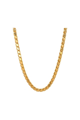 14 Ayar Altın 3 Mm Pullu Zincir Kolye