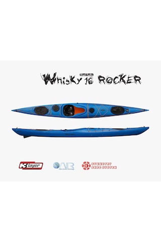 Point65 Whisky 16 Rocker Rudder& Skeg Kano-Mavi