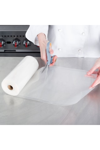 Tırtıklı Rulo Vakum Torbası-Poşet 20Cm X 10Mt-Çift Yüzey Tırtıklı