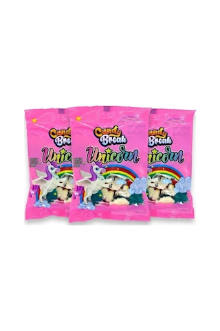 Candy Break Unicorn Yumuşak Şekerleme 113 Gr İle Sihirli Bir Lezzet Molası 3 Adet