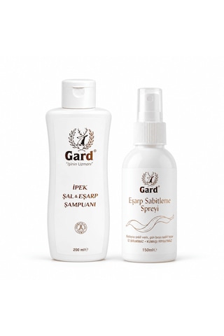 Gard Eşarp Bakım Seti - İpek Şal Eşarp Şampuanı 200 Ml + Eşarp Sabitleme Spreyi 150 Ml