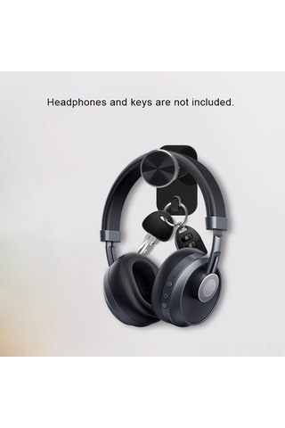 Maiyame Beyaz Abs Kulaklık Tutucu - 4.5cm Uzatılabilir, Delme Yok, Otomatik Yapışkan, Bilgisayar/ Kulaklık İçin