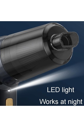 Araba Elektrikli Süpürge El Kompakt Güçlü Temizleme Aracı Araba Ve Ev Kullanımı İçin Beyaz