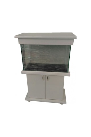 Kanki Pet 100 Cm Mobilyalı Lüks Akvaryum Mdf Beyaz
