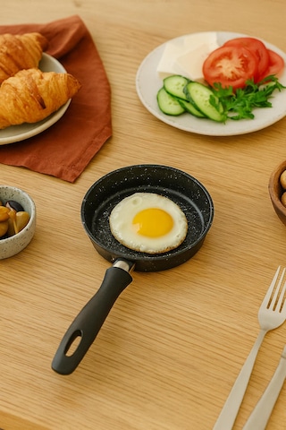 Granıt Dokum Yuvarlak Mını Sos Tavası- Rss301 -120 Mm Siyah