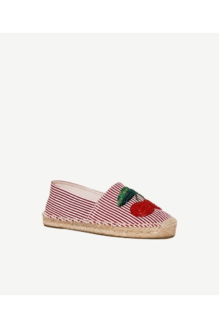 Yargıcı Boncuk İşlemeli Espadril 26ykay4032x 016 Bordo