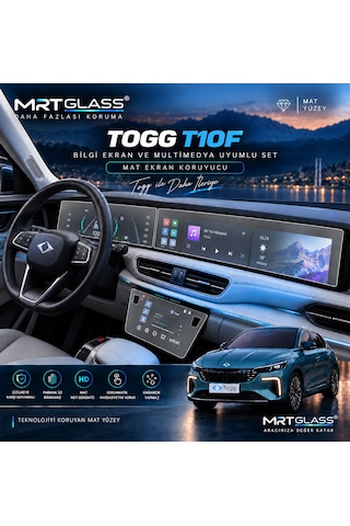 Togg T10f Uyumlu Mat Nano Ekran Koruyucu Seti - 9h Esnek Ekran Koruyucu