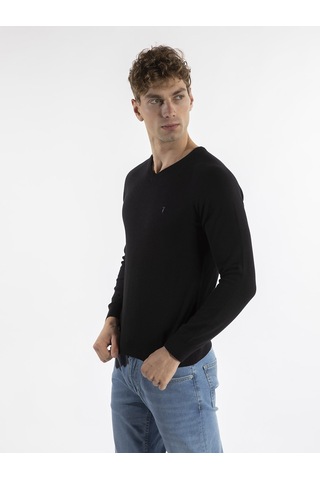 Trussardi Trussardı Erkek Kazak TRRD003637 Siyah