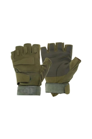 Single Sword Unisex Spor Ve Outdoor Yarım Parmak Eldiven