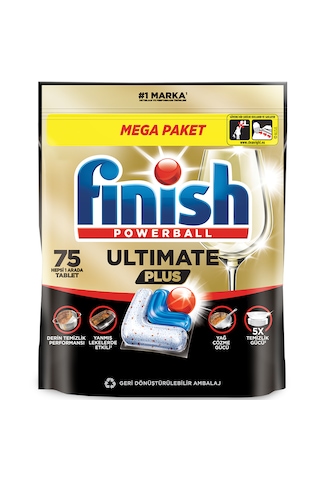 Finish Ultimate Plus Bulaşık Makinesi Deterjanı Kapsül Tablet 75 Adet
