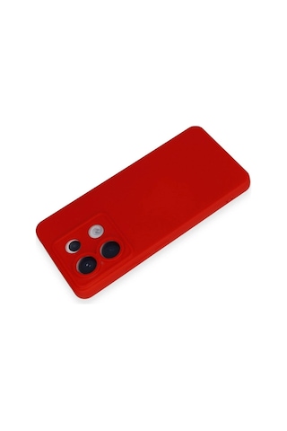 Herşeytrend Xiaomi Redmi Note 13 Pro 5g Kılıf Nano İçi Kadife Silikon - Kırmızı Çok Renkli